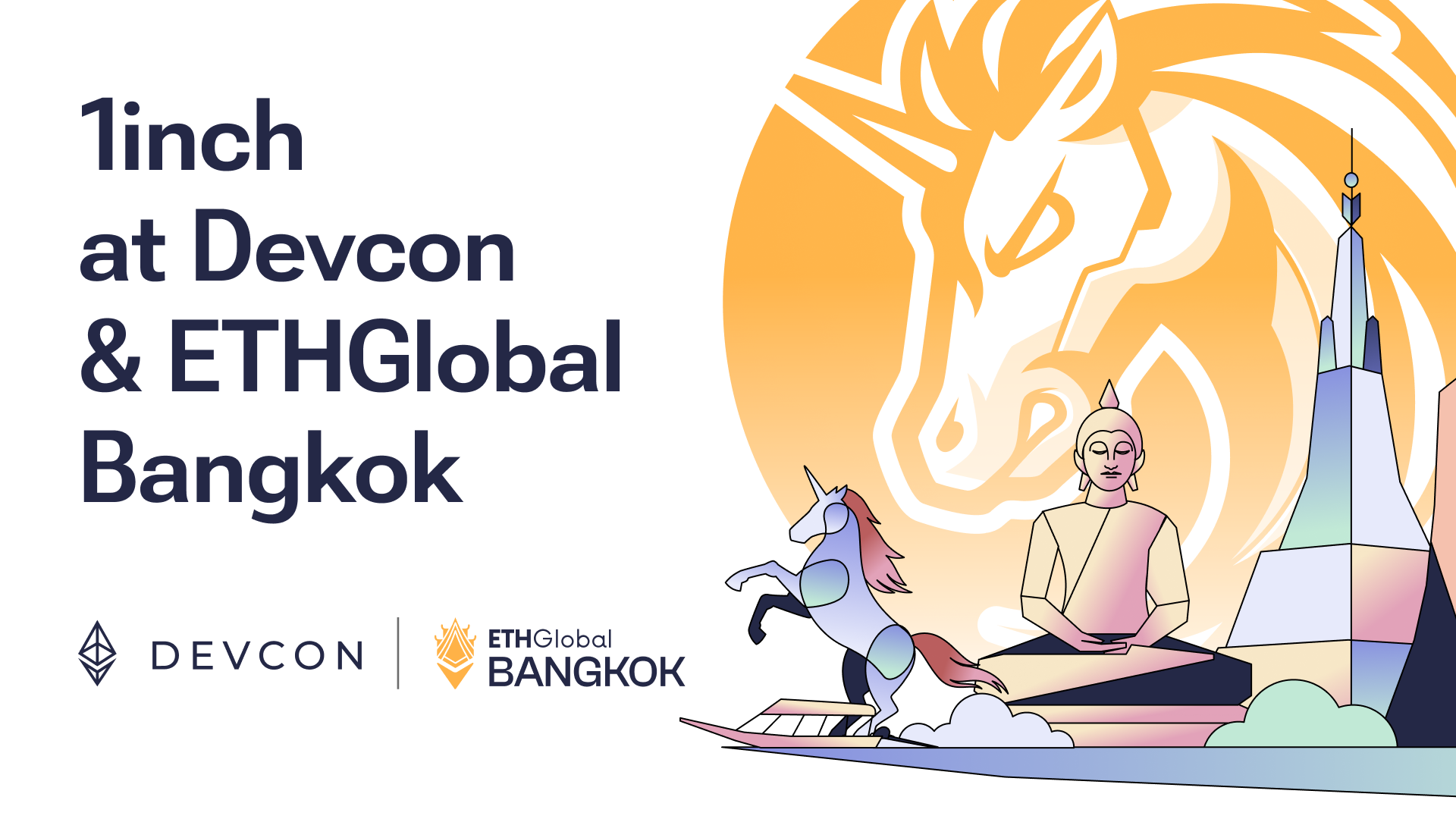 1inch at Devcon week and ETHGlobal in Bangkok