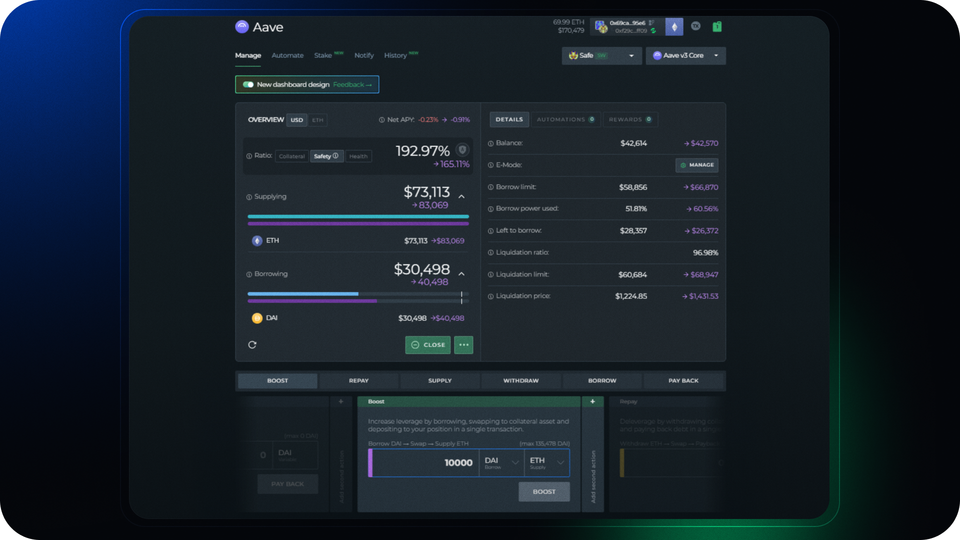 Swap API in DeFi Saver